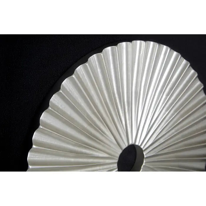 Framed Silver Fan Carving Wall Art