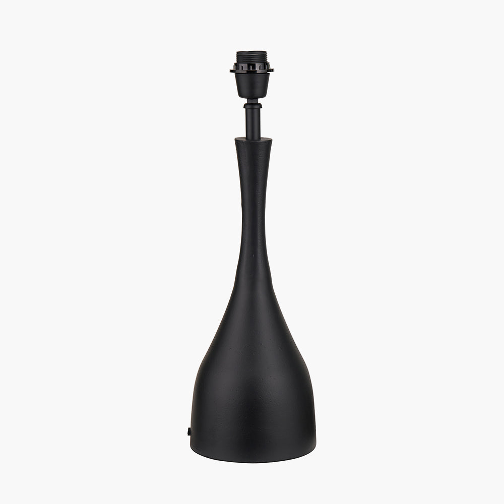 Modern Matt Black Metal Table Lamp Base – Sleek Design & LED Compatible