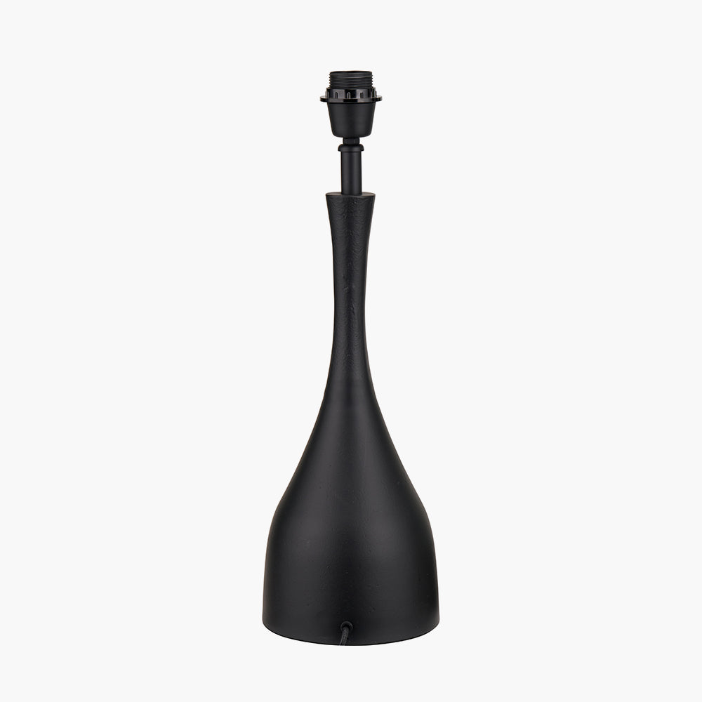 Modern Matt Black Metal Table Lamp Base – Sleek Design & LED Compatible