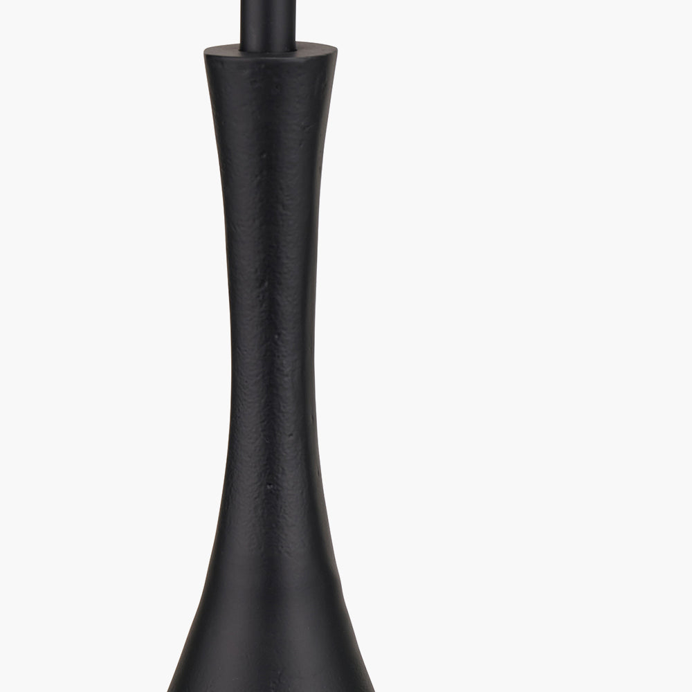 Modern Matt Black Metal Table Lamp Base – Sleek Design & LED Compatible
