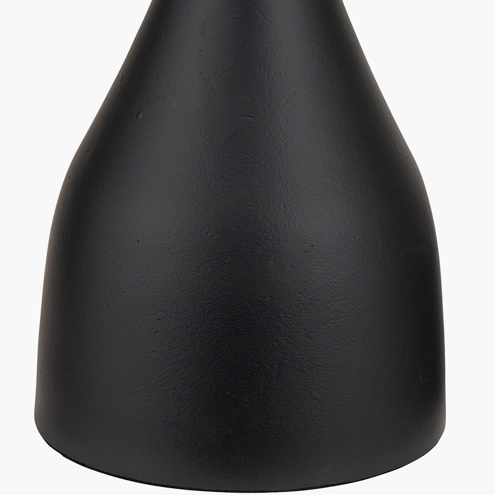 Modern Matt Black Metal Table Lamp Base – Sleek Design & LED Compatible