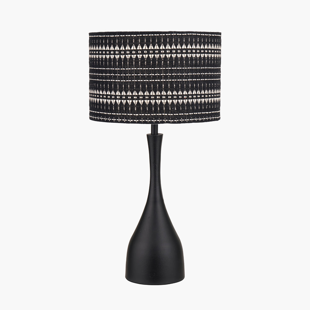 Modern Matt Black Metal Table Lamp Base – Sleek Design & LED Compatible