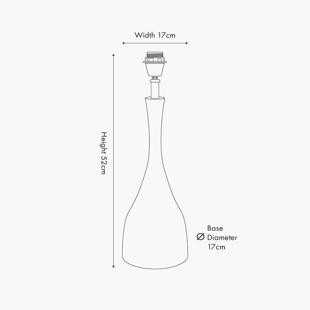 Modern Matt Black Metal Table Lamp Base – Sleek Design & LED Compatible