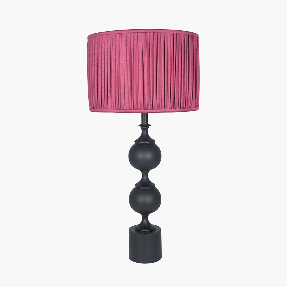 Sleek Matt Black Metal Table Lamp Base – Modern Design