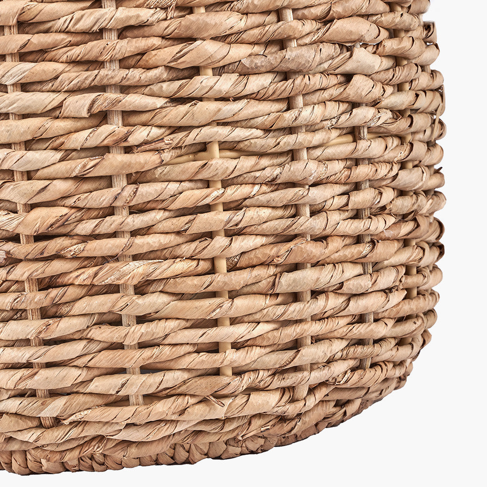 Rustic Jute Table Lamp – Natural Base with Soft Fabric Shade