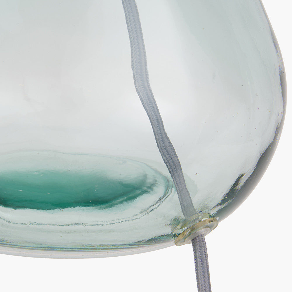 Modern Clear Glass Table Lamp – Minimalist Design & Eco-Friendly LED Compatibility