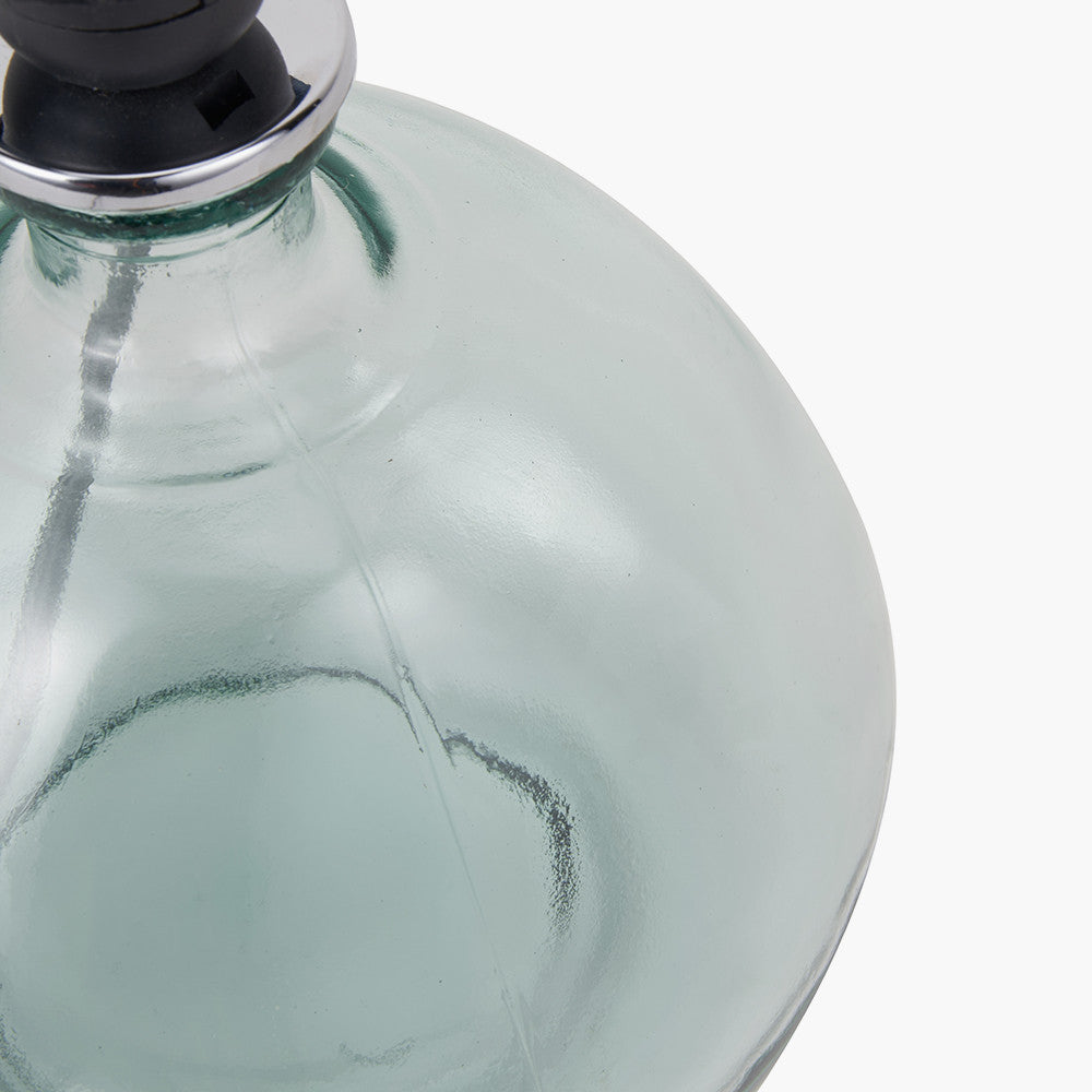 Modern Clear Glass Table Lamp – Minimalist Design & Eco-Friendly LED Compatibility
