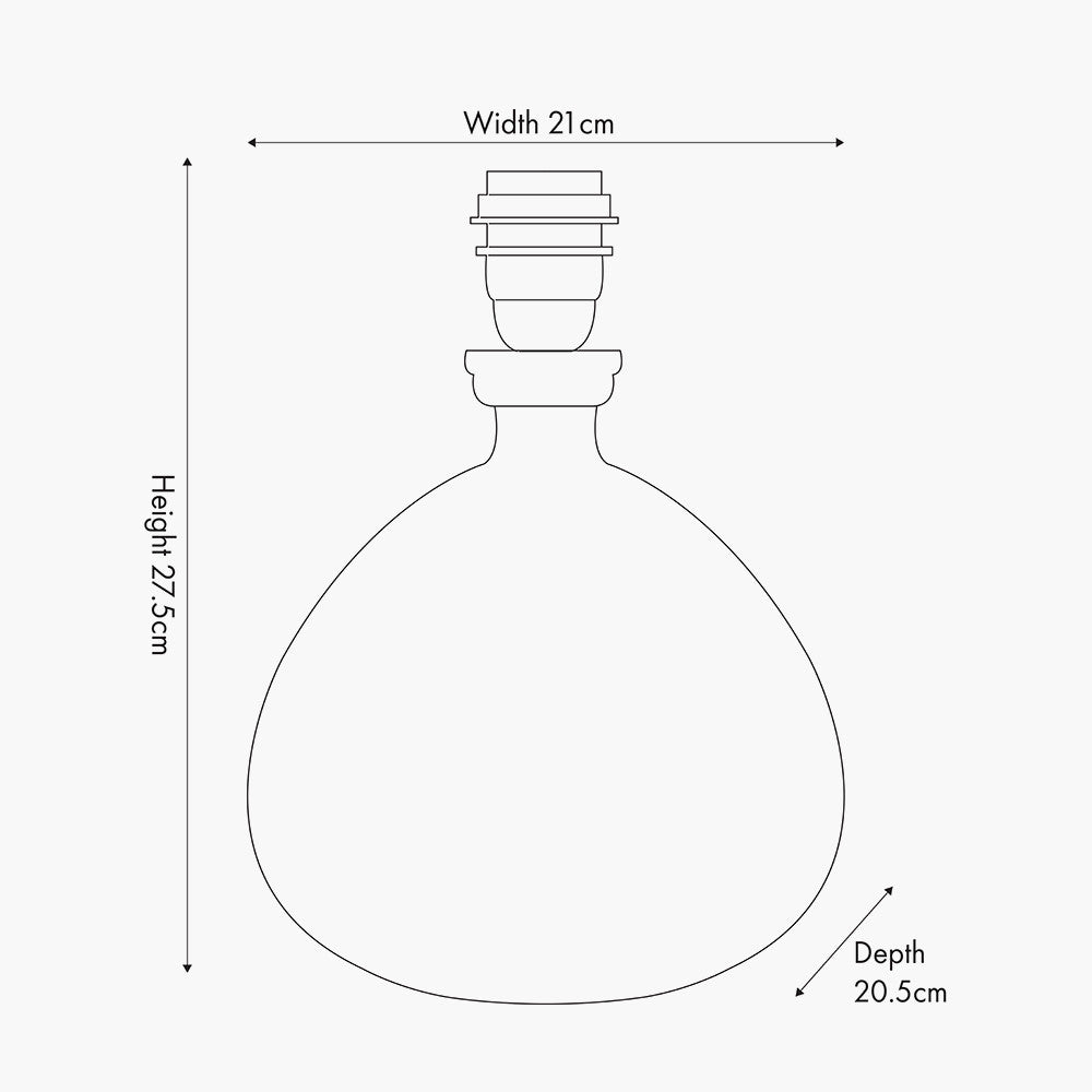 Modern Clear Glass Table Lamp – Minimalist Design & Eco-Friendly LED Compatibility
