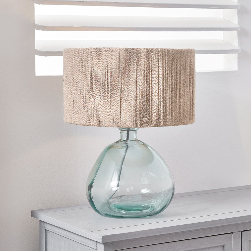 Modern Clear Glass Table Lamp – Minimalist Design & EcoFriendly LED Compatibility  