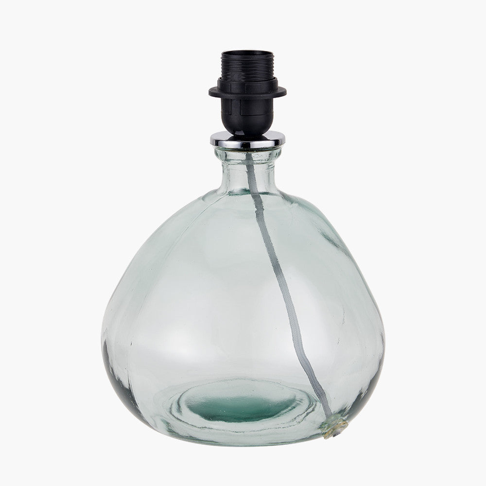Modern Clear Glass Table Lamp – Minimalist Design & EcoFriendly LED Compatibility  