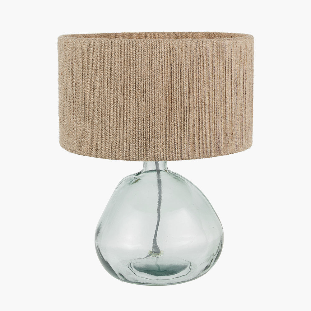 Modern Clear Glass Table Lamp – Minimalist Design & Eco-Friendly LED Compatibility