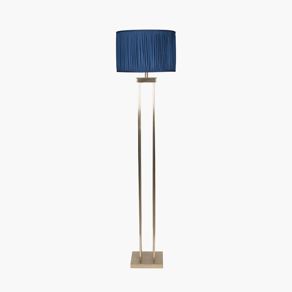 Sophisticated Satin Brass Floor Lamp Base – Modern Metal Frame
