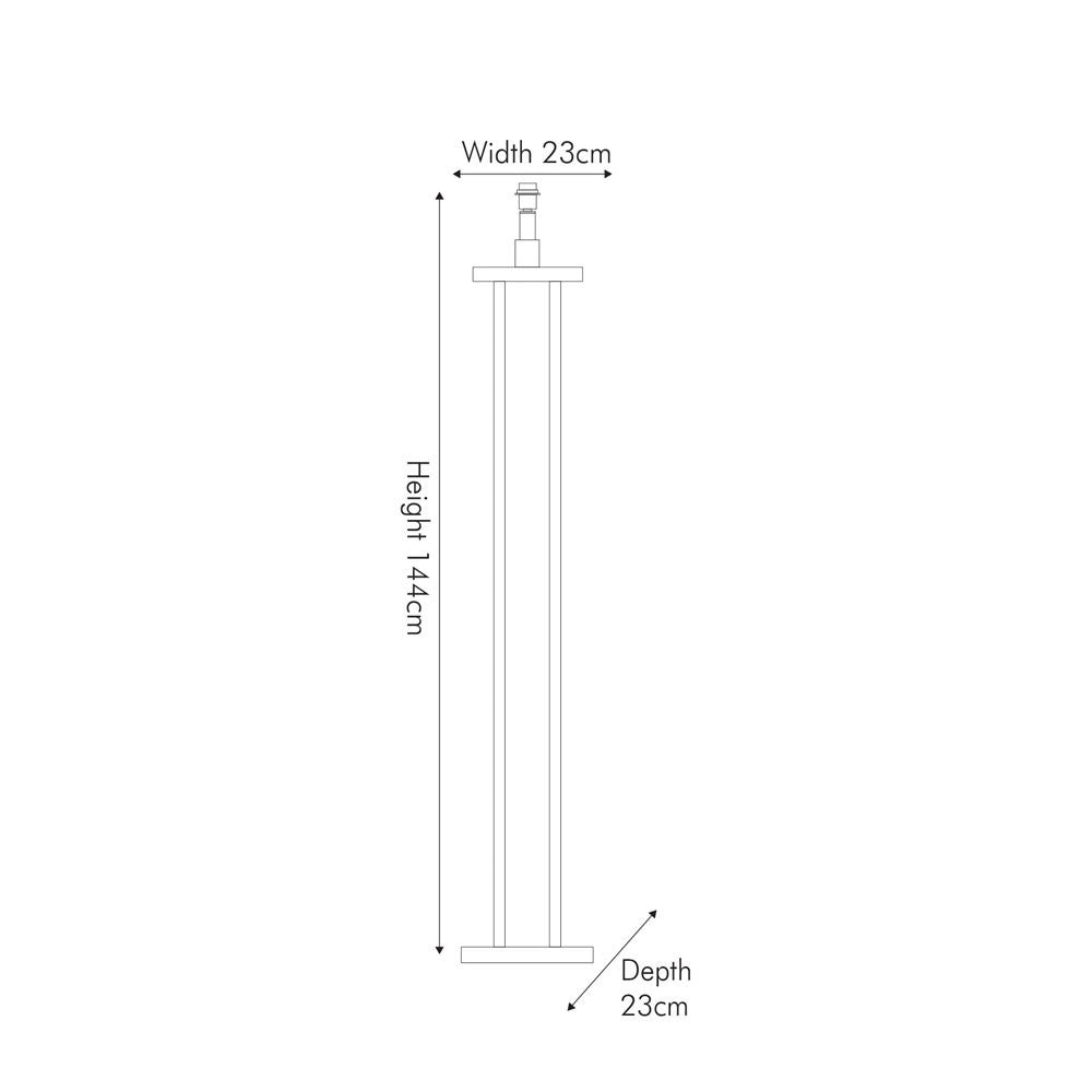 Sophisticated Satin Brass Floor Lamp Base – Modern Metal Frame