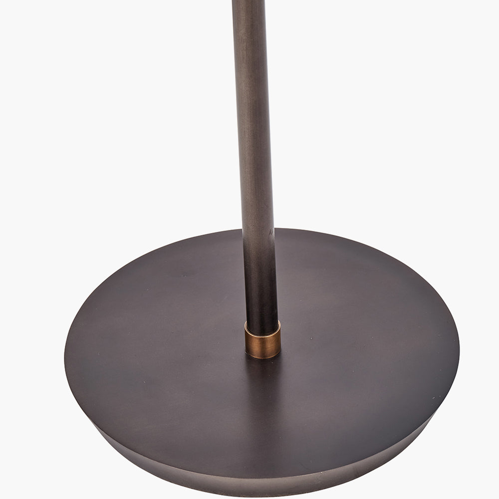 Industrial Antique Bronze Task Floor Lamp – Adjustable Brass Accents