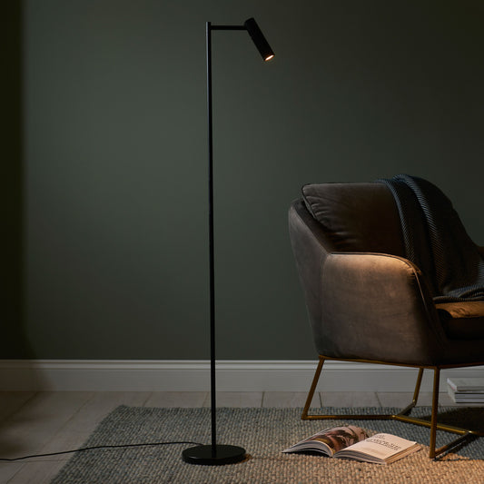 Sleek Black LED Floor Lamp – Contemporary Minimalist Design  
