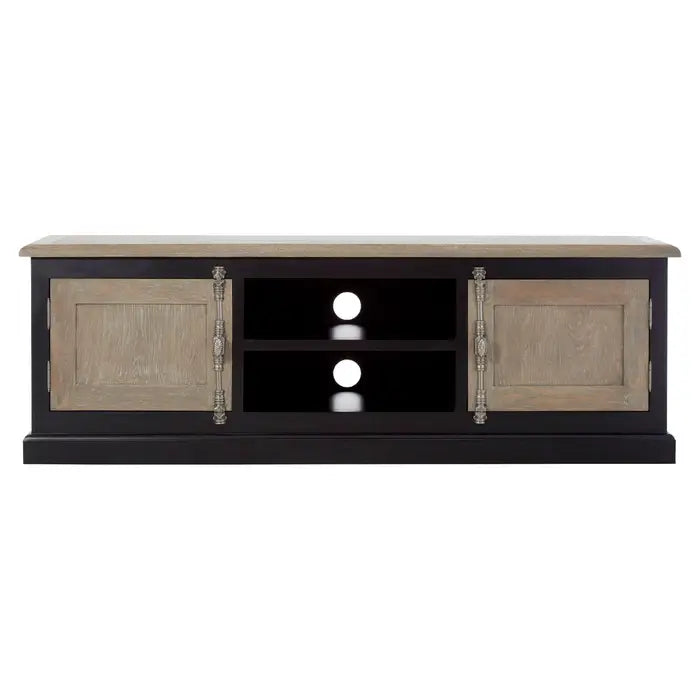 Kensington Townhouse Metal & Wood Media Unit In Grey