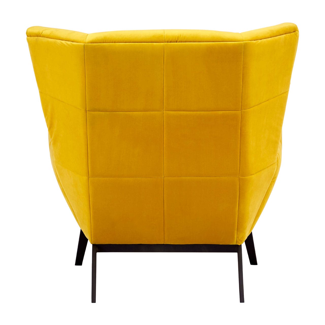 Bella Yellow Fabric Armchair     