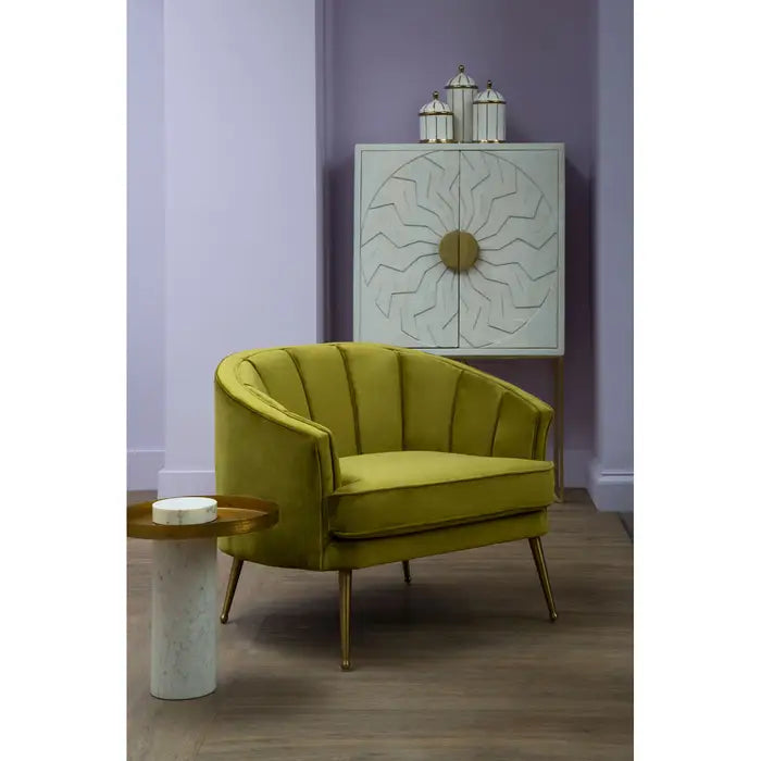 Elegant White Marble & Gold Side Table – Hammered Iron Trim Accent - 