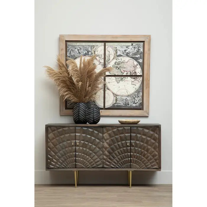 Merlin Wooden Wall Painting In Natural