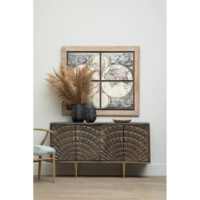Merlin Wooden Wall Painting In Natural