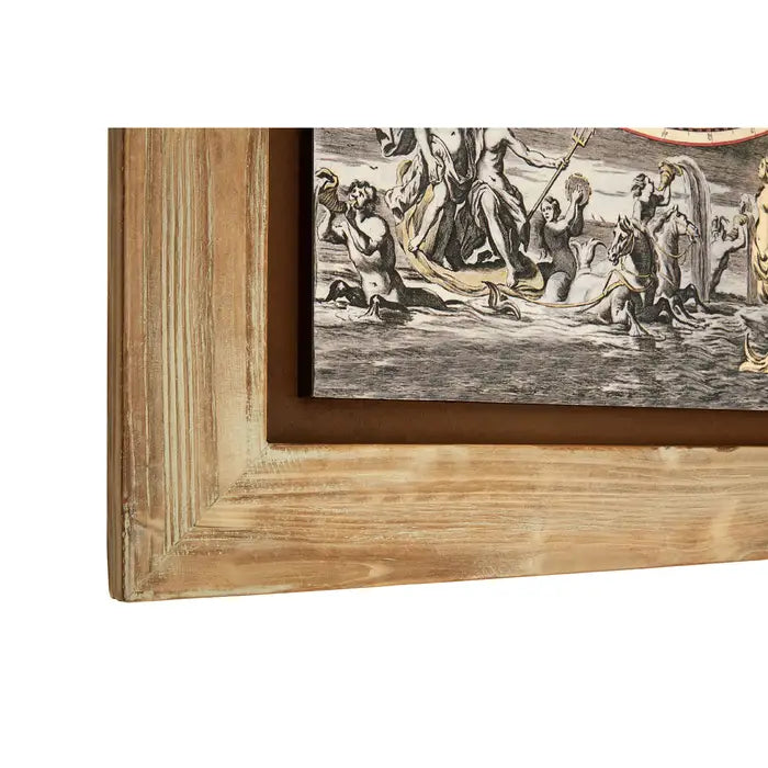 Merlin Wooden Wall Painting In Natural