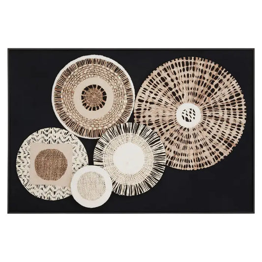 Modello Natural And black Paper Design Wall Art