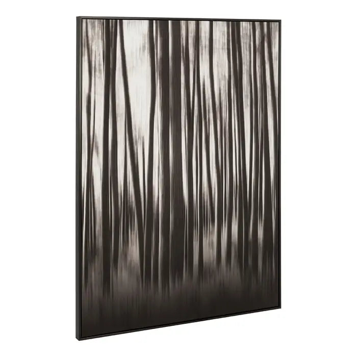 Modern Black Polystyrene Wall Art – Abstract Forest Design & Assembled Finish