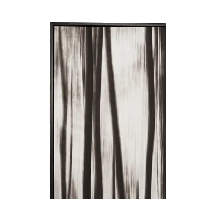 Modern Black Polystyrene Wall Art – Abstract Forest Design & Assembled Finish  