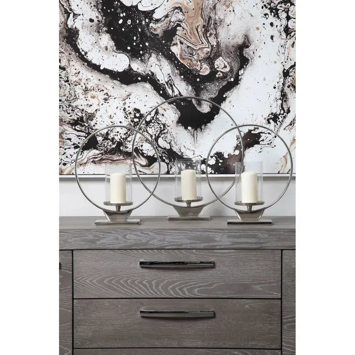 Elegant Natural Marble-Effect Abstract Wall Art – Pinewood Frame & Textured Finish