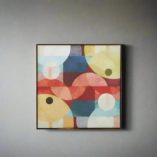Vibrant Geometric Canvas Wall Art – Assorted Colours & Abstract Design  