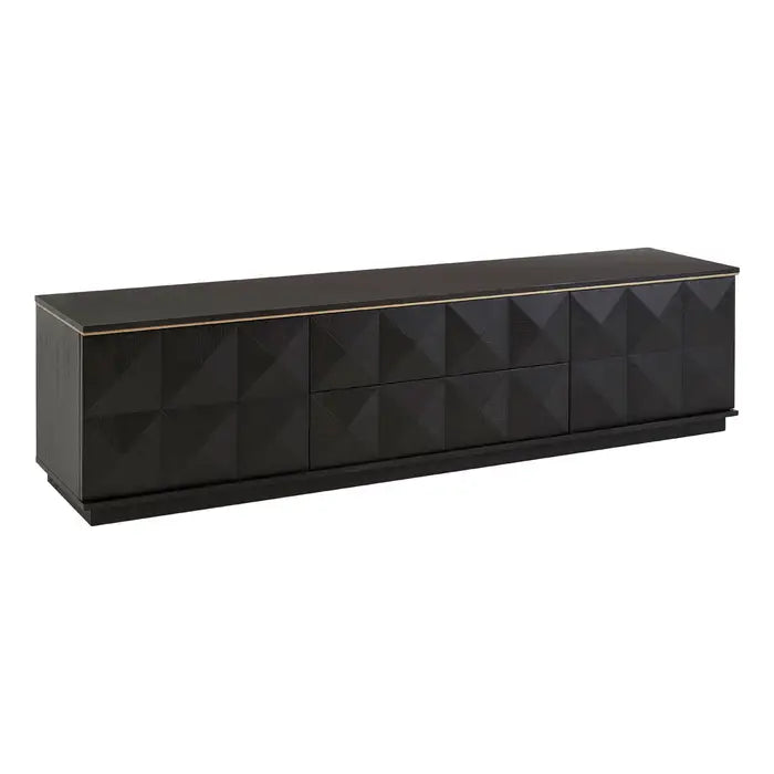 Diamond Wooden Media Unit In Brown