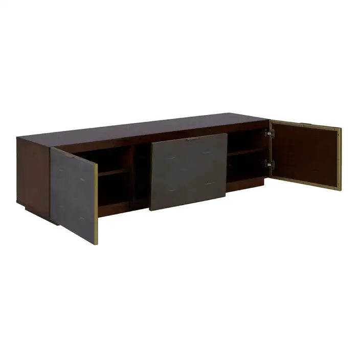 Kempton Wooden Media Unit In Brown
