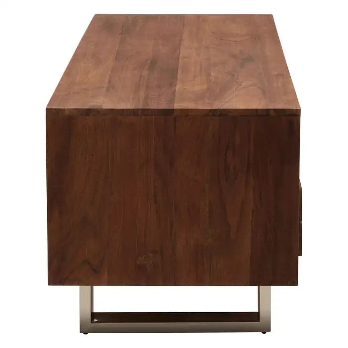 Simla Acacia Three Drawer Media Unit In Brown