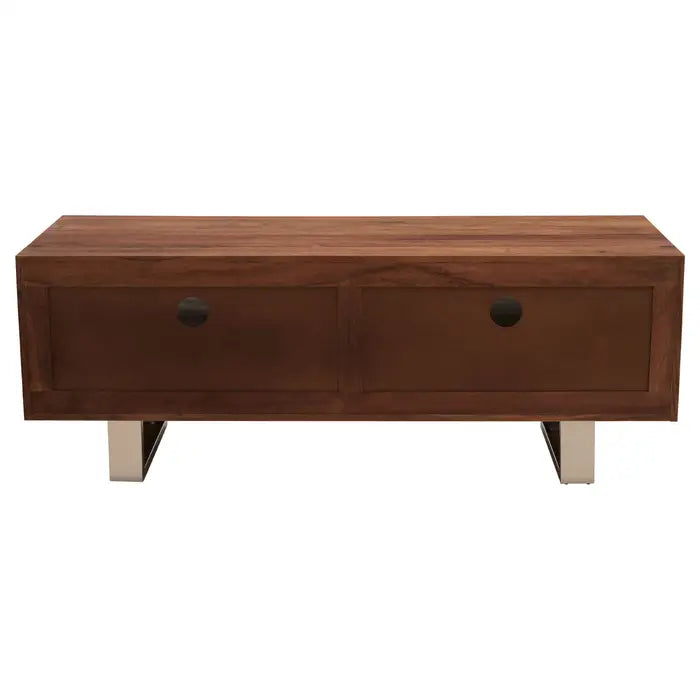 Simla Acacia Three Drawer Media Unit In Brown