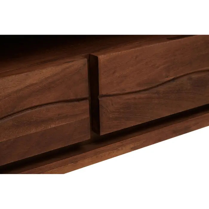 Simla Acacia Three Drawer Media Unit In Brown