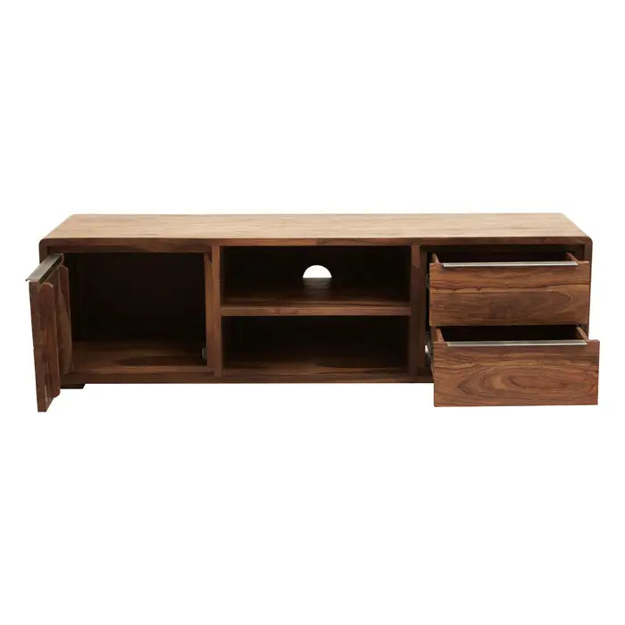 Surati One Door Sheesham And Acacia Wood Media Unit