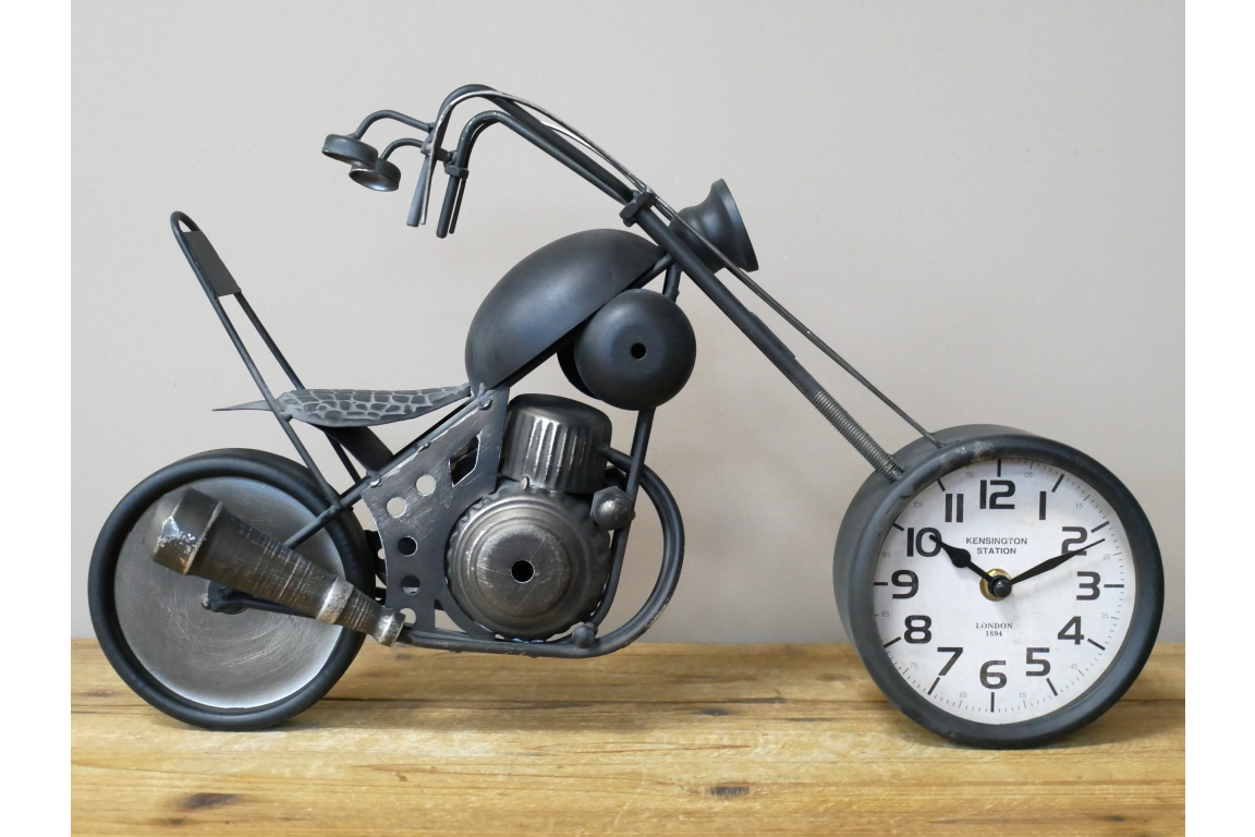 Industrial Motorcycle Table Clock - Motorbike Lovers Gift – Your Home ...