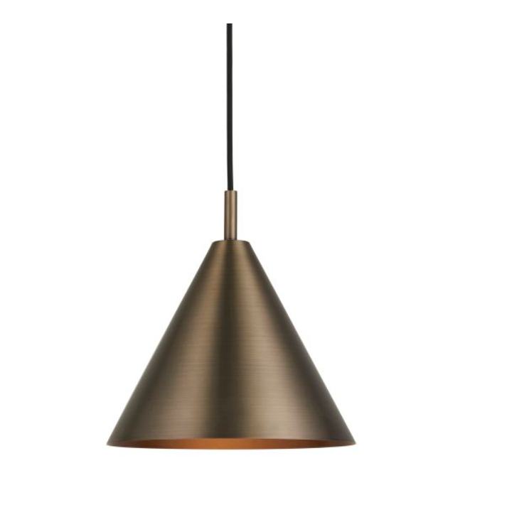 Cape Brushed Antique Bronze Pendant Ceiling Light