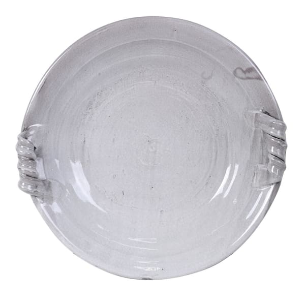 Rustic Grey Ceramic Serving Bowl – Handcrafted Design & Elegant Handles - Your Home Interiors -  House & Home