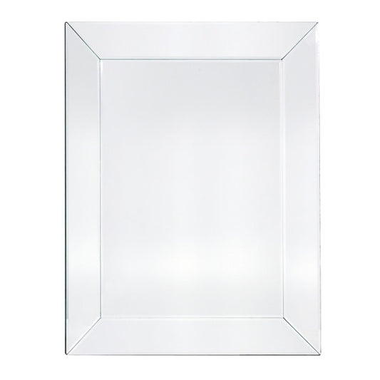 Modern Silver Beveled Rectangular Mirror – Sleek Design & Elegant Finish - Your Home Interiors - House & Home