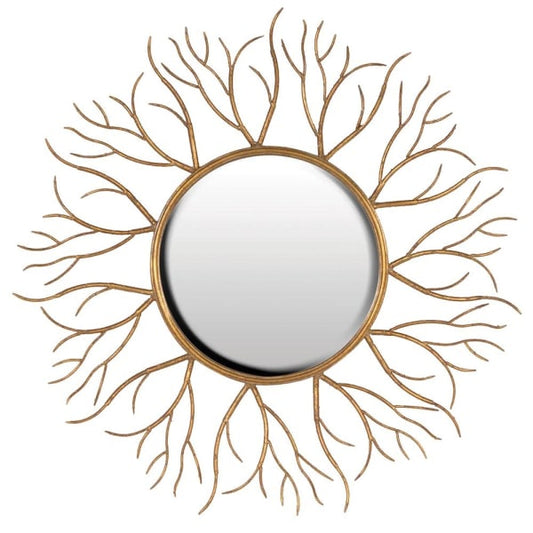 Gold Tree Branch Round Mirror – Nature Inspired Wall Art - Your Home Interiors - House & Home