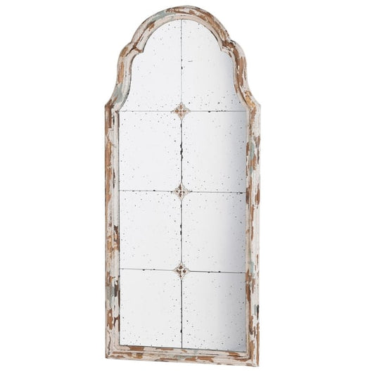 Rustic Distressed Brown Arched Windowpane Mirror – Firwood Frame 
- Your Home Interiors - House & Home