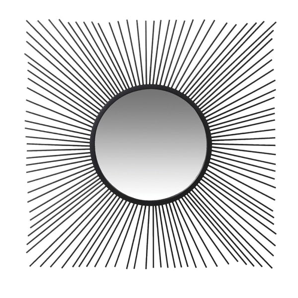 Striking Black Sunburst Mirror – Modern Iron Frame & Bold Design - Your Home Interiors - House & Home