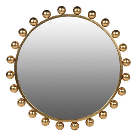 Modern Gold Iron Round Wall Mirror – Decorative Frame & Elegant Design - Your Home Interiors - House & Home