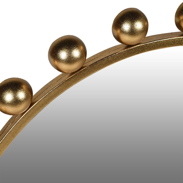 Modern Gold Iron Round Wall Mirror – Decorative Frame & Elegant Design - Your Home Interiors - House & Home