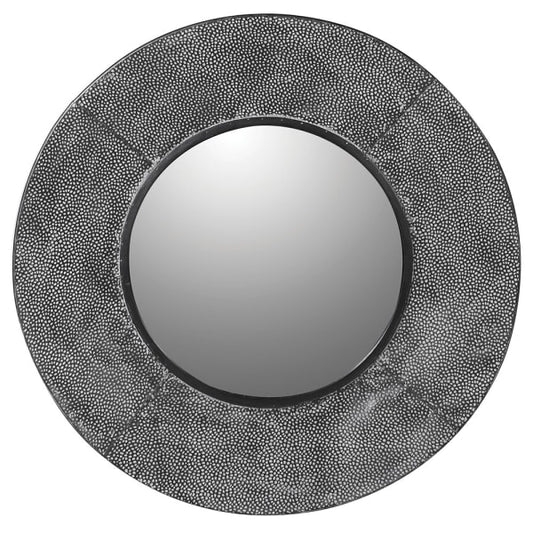 Modern Grey Round Wall Mirror – Textured Frame & Sleek Design 
- Your Home Interiors - House & Home