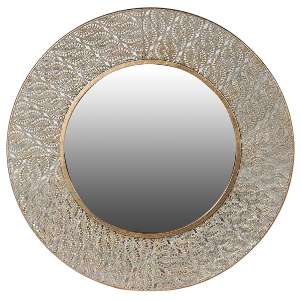 Luxury Gold Round Wall Mirror – Ornate Iron Frame & Timeless Design 
- Your Home Interiors - House & Home