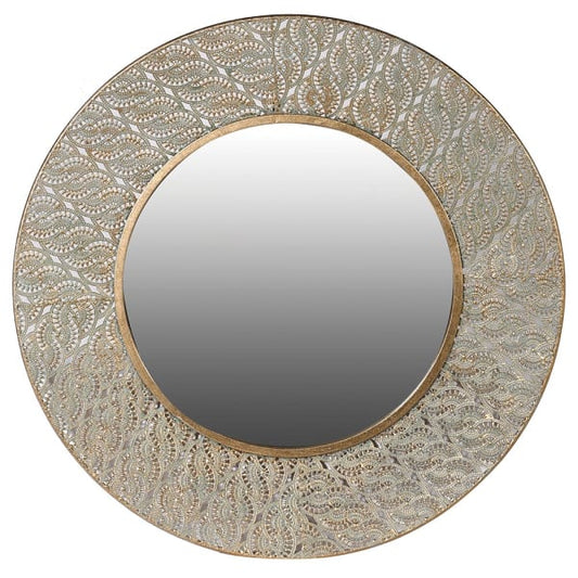 Luxury Gold Round Wall Mirror – Ornate Iron Frame & Timeless Design 
- Your Home Interiors - House & Home