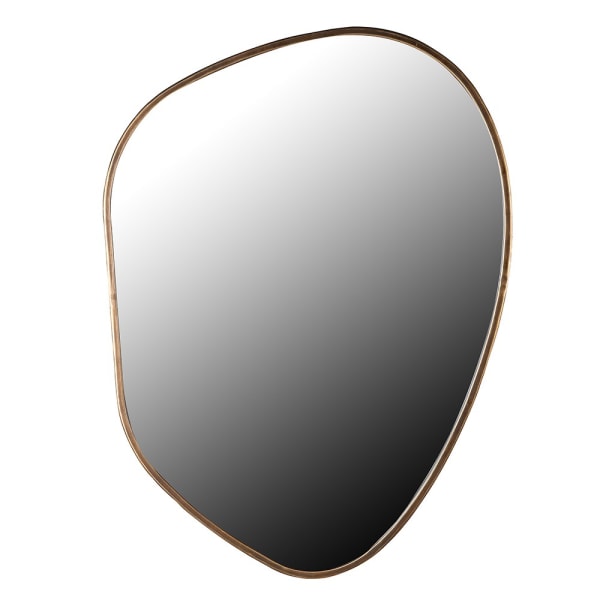 Elegant Asymmetrical Gold Wall Mirror – Modern Minimalist Design - Your Home Interiors - House & Home