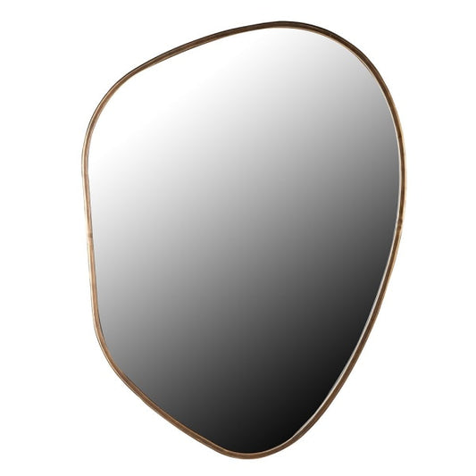 Elegant Asymmetrical Gold Wall Mirror – Modern Minimalist Design - Your Home Interiors - House & Home